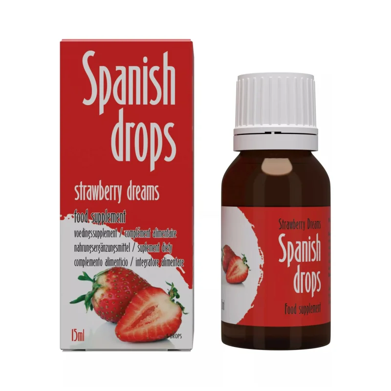 Picături Spanish Drops– Strawberry dreams pentru cresterea libidoului, 15 ml