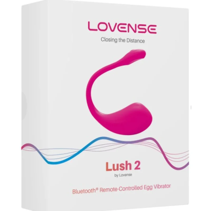 Vibrator LOVENSE - LUSH 2, control prin aplicatie, pentru stimularea punctului G, clitorisul si penisul in cazul penetrarii, 15 cm, culoarea roz