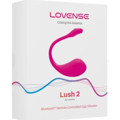 Vibrator LOVENSE - LUSH 2, control prin aplicatie, pentru stimularea punctului G, clitorisul si penisul in cazul penetrarii, 15 cm, culoarea roz