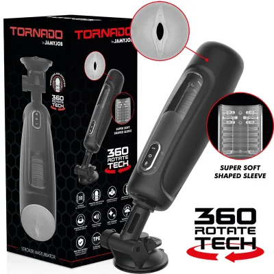 Masturbator JAMYJOB – Tornado 360 Rotate Tech Stroker, tehnologie rotație 360°, design ergonomic