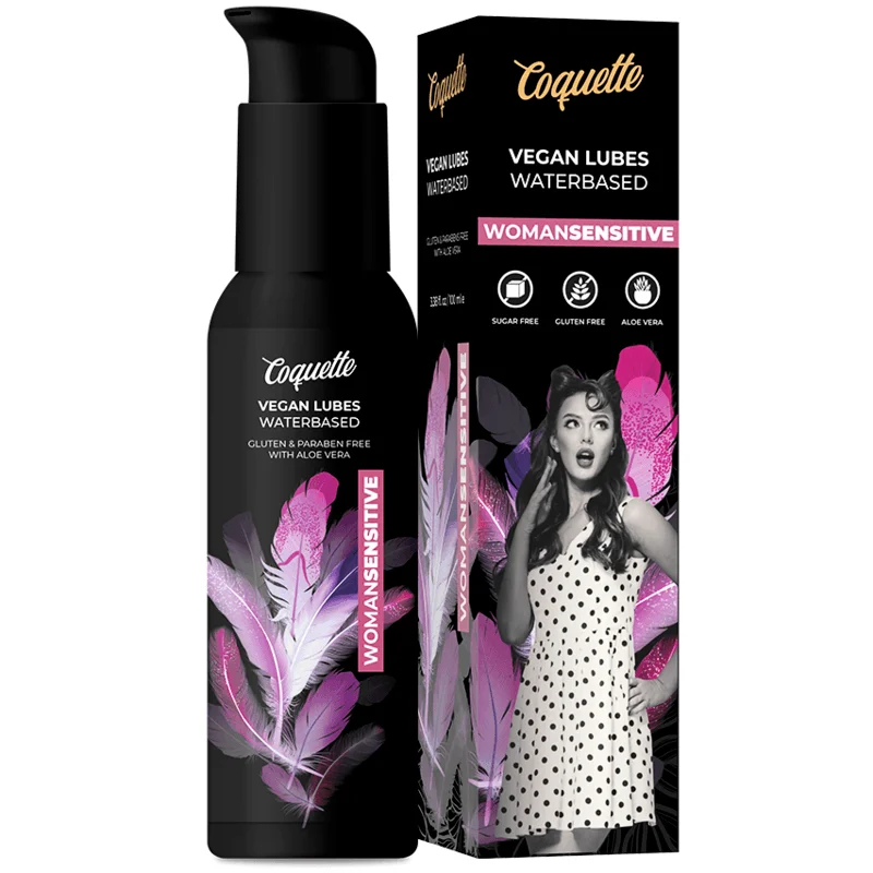 Lubrifiant COQUETTE - Premium Experience, Women Sensitive pe baza de apa, pentru piele sensibila, 100 ml