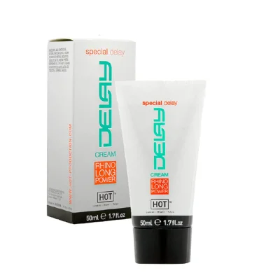 Crema Hot – Delay Rhino Long Power Cream, pentru întârzierea ejaculării, cu efect de răcire, 50 ml