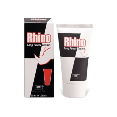 Crema Hot – RHINO Long Power, control total și plăcere prelungită pentru bărbați, 30 ml