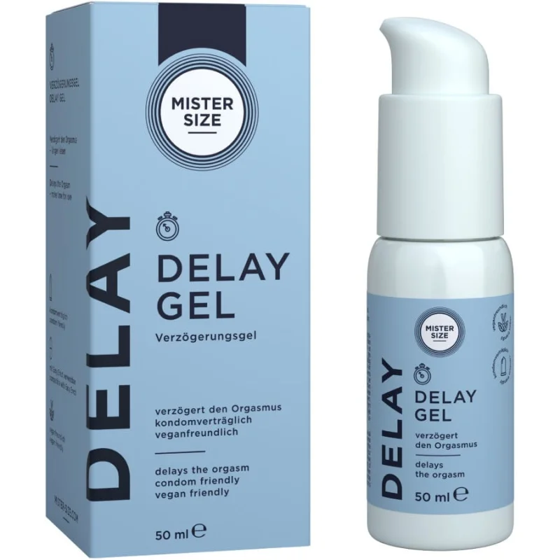 Gel întârziere MISTER SIZE – Delay Gel, efect de răcire și întârziere a orgasmului, 50 ml