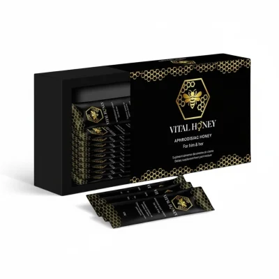 Miere afrodisiaca Vital Honey pentru imbunatatirea potentei si cresterea libidoului, unisex, 12 plicuri x 12 g