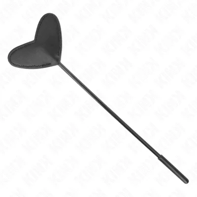 Paletă Kink – Black Heart, formă de inimă, neagră, 33 × 10 cm