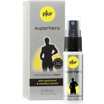 Spray Pjur – Superhero Performance, retardant pentru întârzierea ejaculării, cu extract de ghimbir, 20 ml