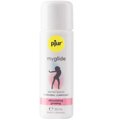 Lubrifiant Pjur – MyGlide, pe bază de apă, cu efect de încălzire și stimulare, cu ginseng, 30 ml