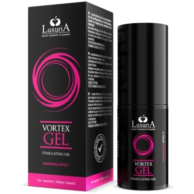 Gel stimulant Intimateline Luxuria – Vortex, cu efect de încălzire pentru intensificarea plăcerii și a orgasmului, 30 ml