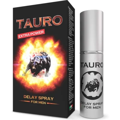 Spray Tauro – Extra Power Delay, pentru întârzierea ejaculării și rezistență crescută, formulă naturală, 5 ml