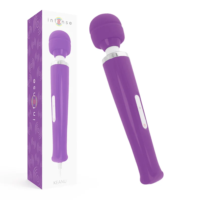 Vibrator wand Intense – Keanu, cu 8 moduri de vibrație pentru masaj corporal și stimulare intensă, culoare lila