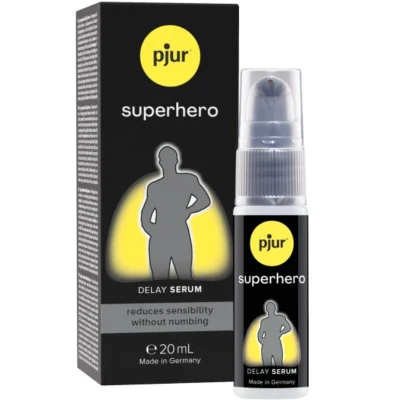 Serum Pjur – Superhero Concentrated, pentru întârzierea ejaculării și performanță prelungită, 20 ml