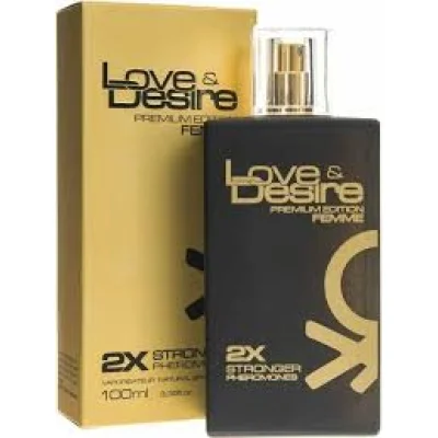 Parfum cu feromoni Love & Desire Gold, pentru femei, 100 ml