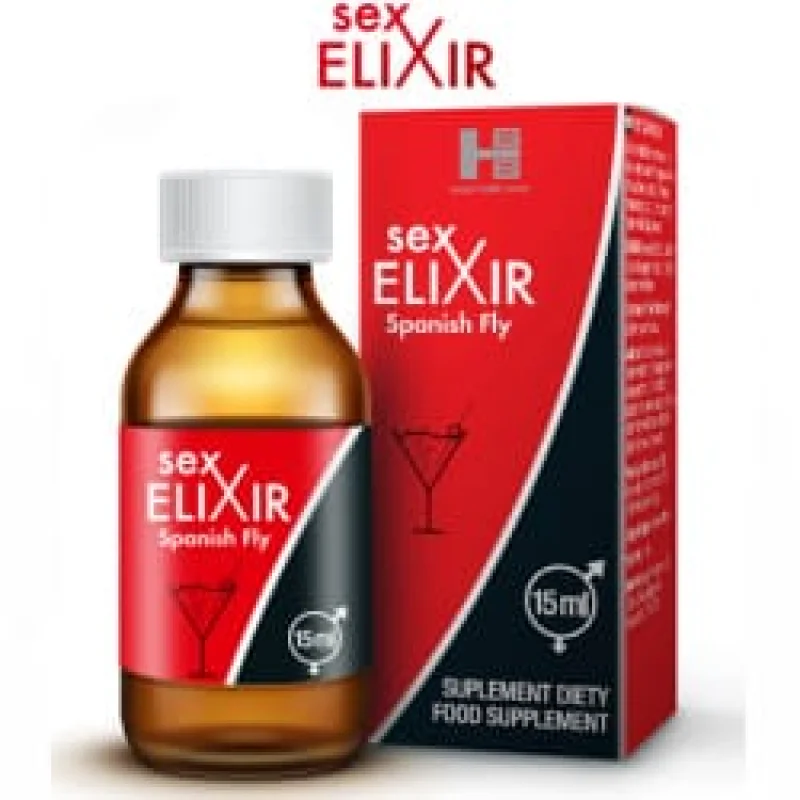 Picături afrodisiace SHS - Sex Elixir Spanish Fly, pentru creșterea dorinței sexuale in cuplu, calitate premium, 15 ml