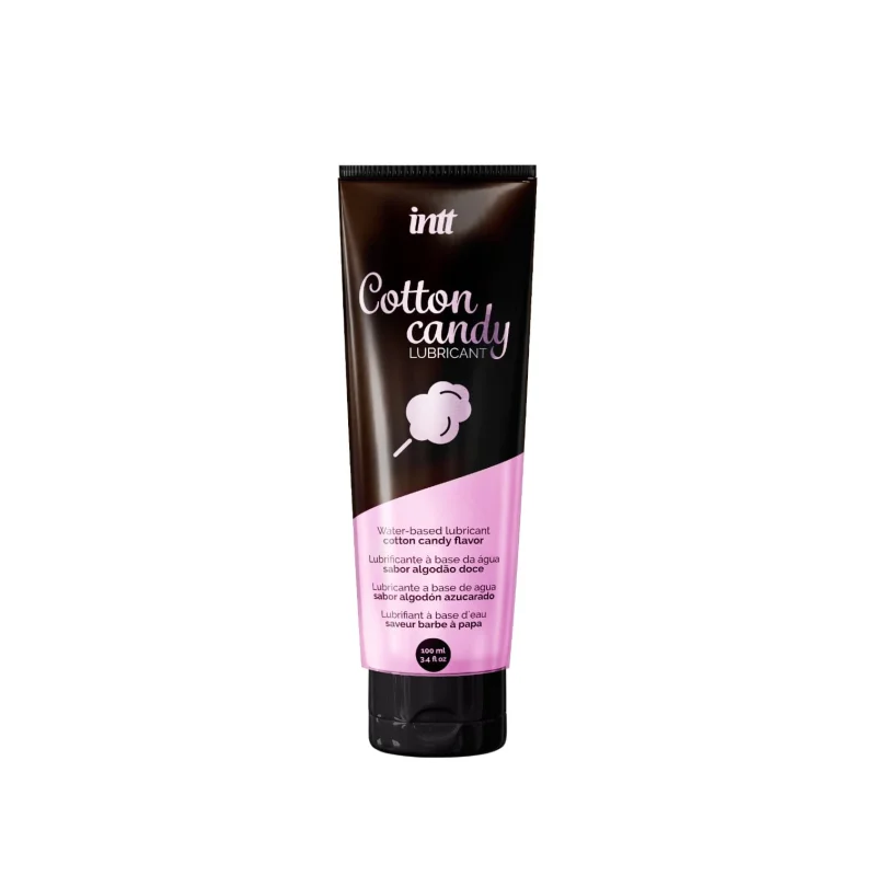 Lubrifiant INTT – Cotton Candy, pe bază de apă, cu aromă vată de zahăr, 100 ml