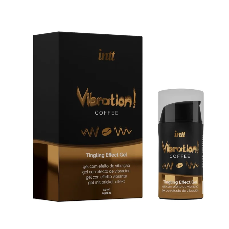 Gel INTT – Vibration Coffee, aromă de cafea, pentru excitare intensă, senzatie vibranta, Unisex, 15 ml