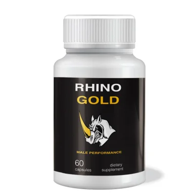 Supliment alimentar Cupid – Rhino Gold, pentru îmbunătățirea potenței și mărirea penisului, 60 buc