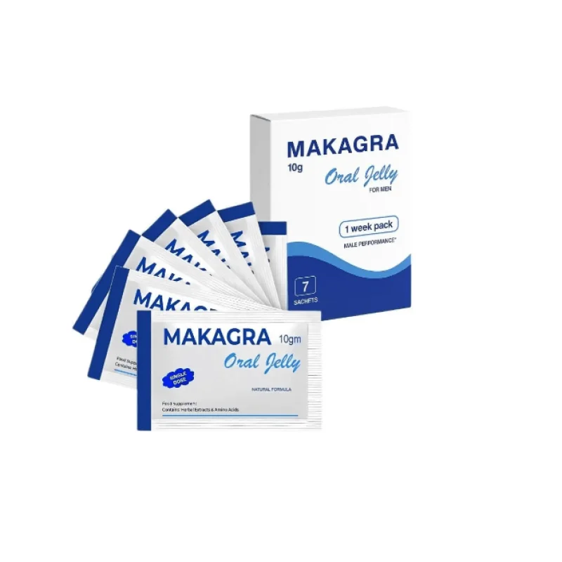 Jeleuri afrodisiace Cupid – Makagra Oral Jelly, pentru stimularea erecției, 7 plicuri