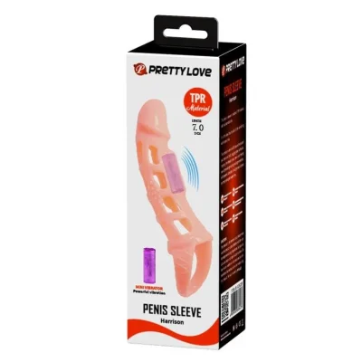 Manson pentru penis Pretty Love – Harrison, TPR, culoare naturală, 18 cm