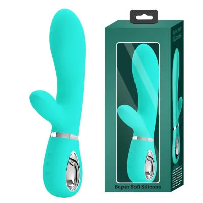 Vibrator Pretty Love - THOMAS, 7 funcții de vibrație, din silicon moale, USB reîncărcabil, 20.5 cm