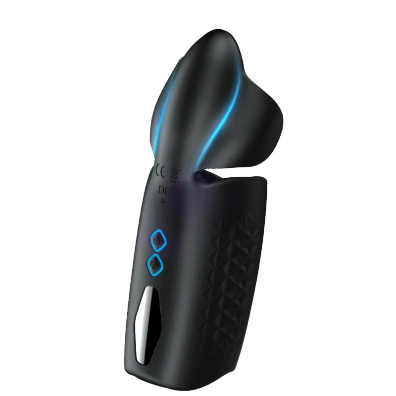 Masturbator B-Series - Amanda Multi-function Stroker, pentru stimulare intensă, 10 funcții de vibrații, negru