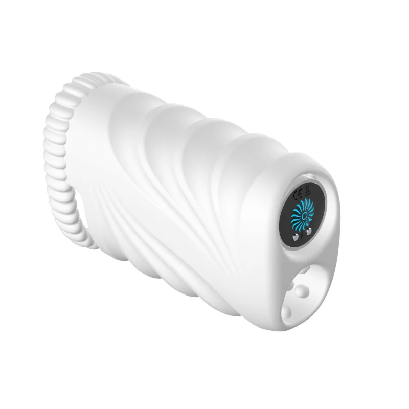 Masturbator realist MONROE Soft Vibrating Bullet Stroker, material moale și realist, cu 10 funcții de vibrație, alb