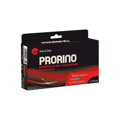 Supliment alimentar Ero - PRORINO Women Black Line, pentru stimularea libidoului feminin, 7 plicuri