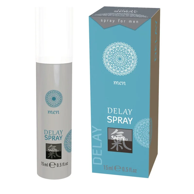 Spray intim pentru Hot - Shiatsu Delay, cu efect de întârziere a ejaculării, 15ml