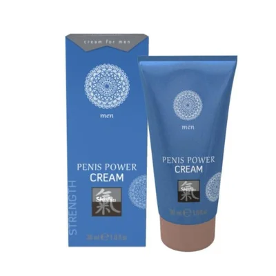 Cremă intimă Hot - Shiatsu Penis Power Cream Men, pentru erecție fermă, cu efect de încălzire, 30 ml