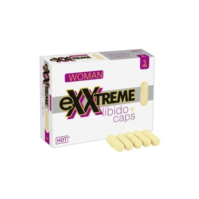 Supliment alimentar Hot - eXXtreme Libido, pentru stimularea dorinței feminine, 5 buc