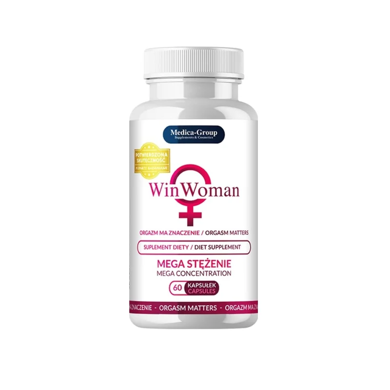 Supliment alimentar Medica Group - WinWoman, pentru creșterea dorinței sexuale și intensificarea orgasmului, 60 buc