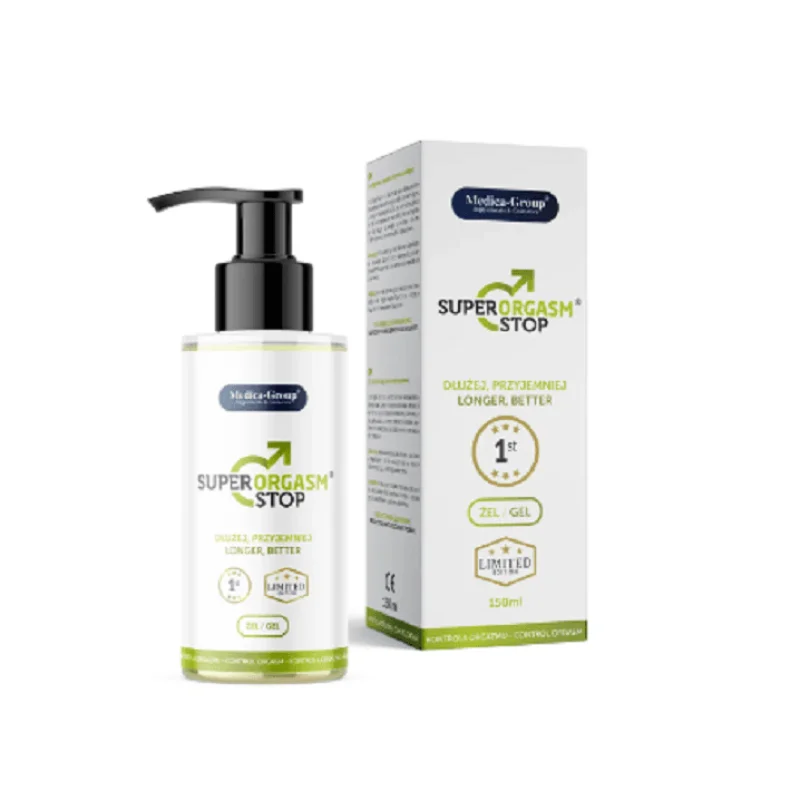 Gel Medica Group - Super Orgasm Stop, pentru întârzierea ejaculării și controlul plăcerii masculine, 150 ml
