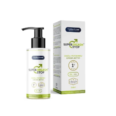 Gel Medica Group - Super Orgasm Stop, pentru întârzierea ejaculării și controlul plăcerii masculine, 150 ml