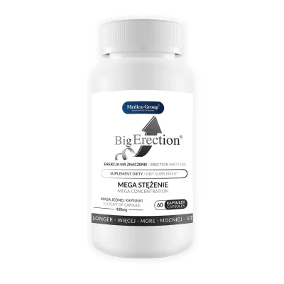 Supliment alimentar Medica Group - Big Erection, pentru stimularea erectiei, 60 buc