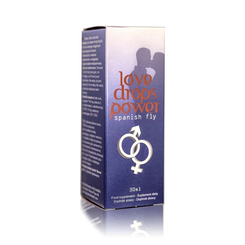 Picături afrodisiace Love Drops Power Spanish Fly, unisex, pentru creșterea libidoului și energiei sexuale, 30 ml