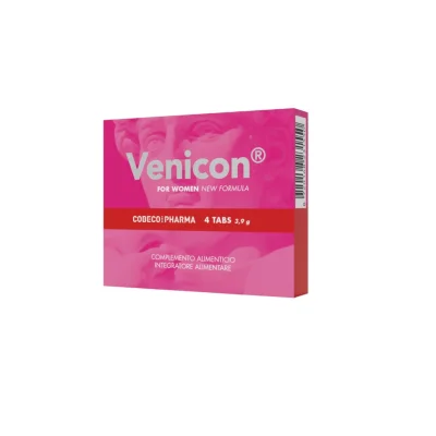 Supliment afrodisiac pentru femei Cobeco - Venicon for Women, pentru stimularea dorinței sexuale si creșterea libidoului, 4 buc
