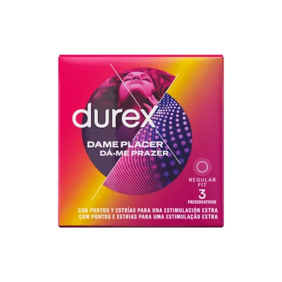 Prezervative Durex – Dame Placer, pentru plăcere intensă și experiențe senzuale, pachet 3 bucăți