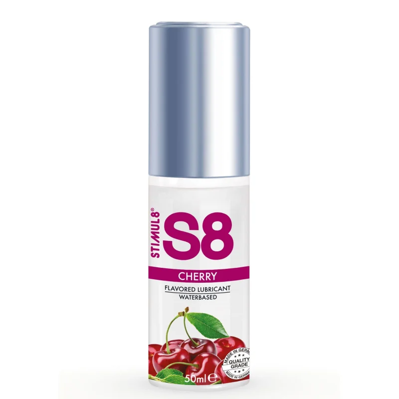 Lubrifiant S8 - Cherry, pe baza de apa, cu aroma de cirese, 50 ml 