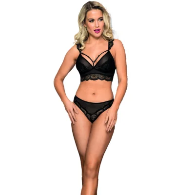 Set Lenjerie Sexy 2 Piese Negru S/M