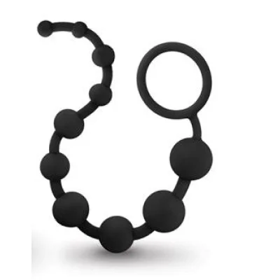 Bile Anale Platium Silicon Negru 32 cm