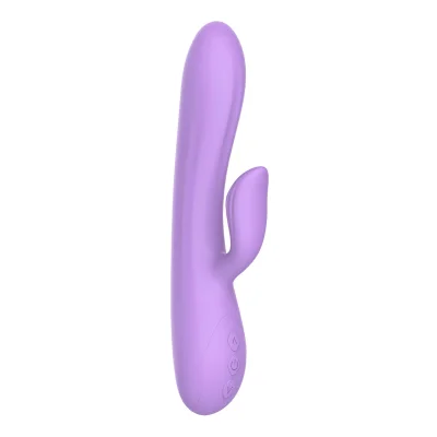 Vibrator Rabbit Purple Rain 10 Moduri Vibratii Silicon USB Mov 22.8 cm The Candy Shop