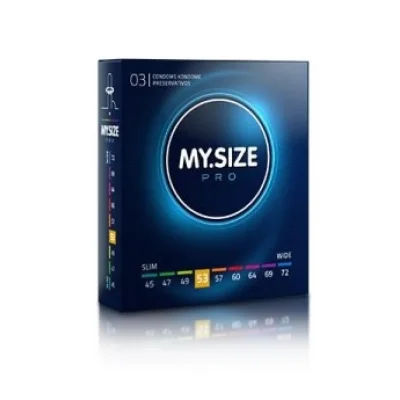 3 Prezervative Latex My Size Pro 53 mm
