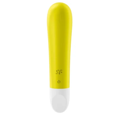 Vibrator Ultra Power Bullet 1 Silicon 12 Moduri Vibratii USB Galben