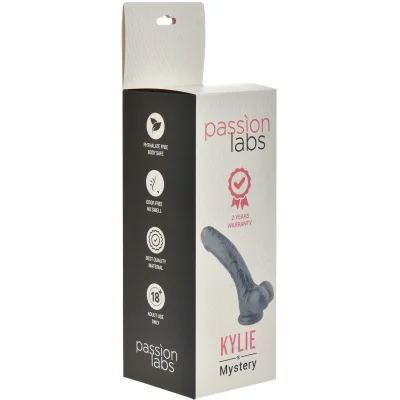 Dildo Realist Kylie Large Super Soft&Flexibil Albastru 25 cm Passion Labs