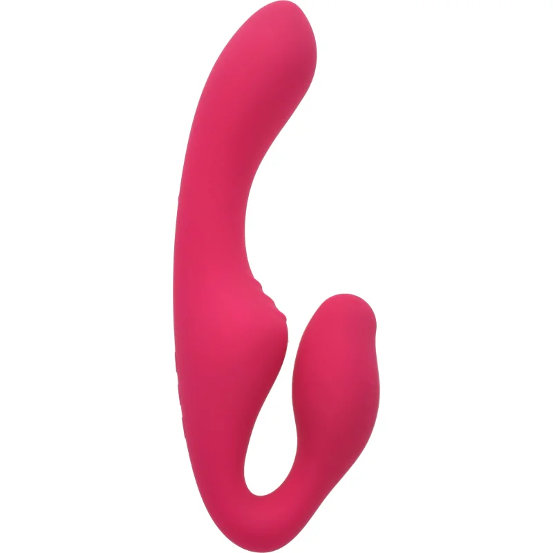 Strap On Mayra Strapless pentru Femei 10 Moduri Vibratii Silicon USB Roz Guilty Toys, Sexxify