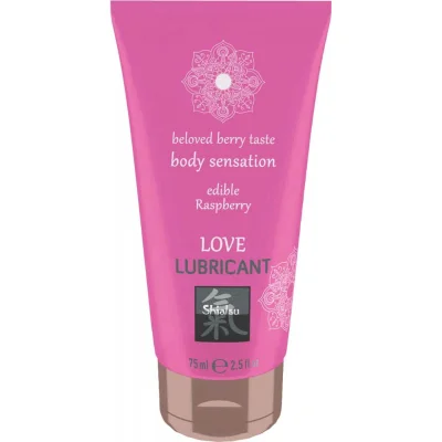 Lubrifiant Love Edible Raspberry 75 ml