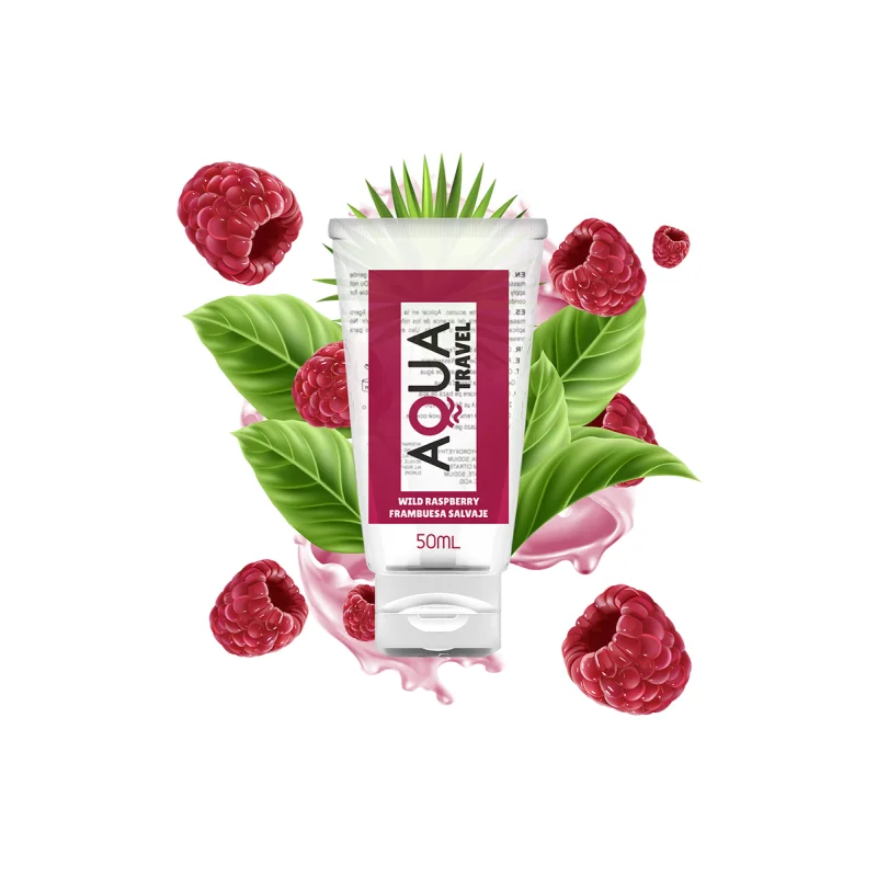 Lubrifiant Aqua Travel Aroma Zmeura 50 ml