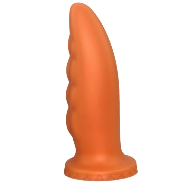 Dildo Tentus Medium, Silicon Lichid, Auriu, 18 cm Mokko Toys