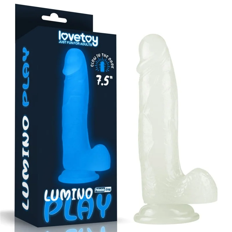 Dildo Realist Lumino Play Glow in the Dark 21 cm