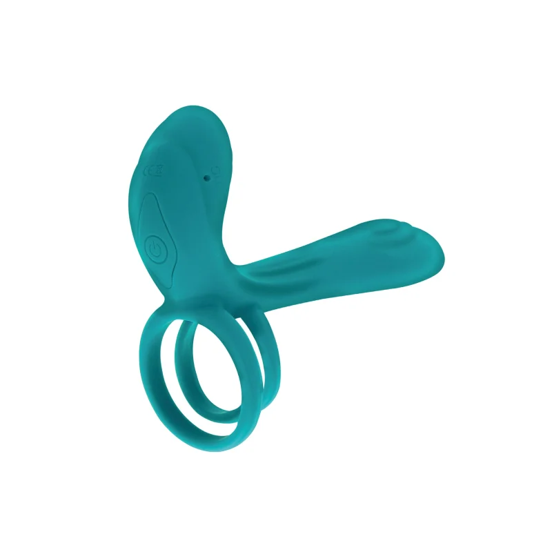 Inel de Penis pentru Cupluri Xocoon Remote Control Silicon Verde USB